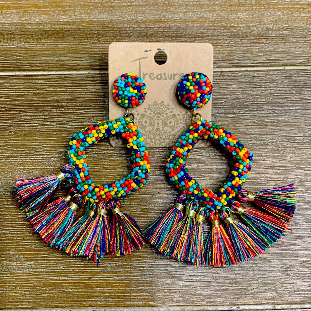 Multi color earrings